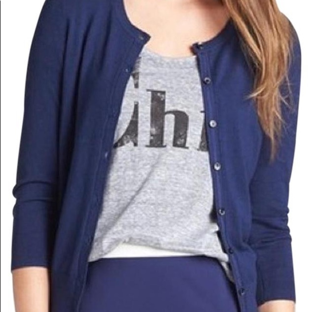 ❌SOLD❌ Halogen Navy Cardigan